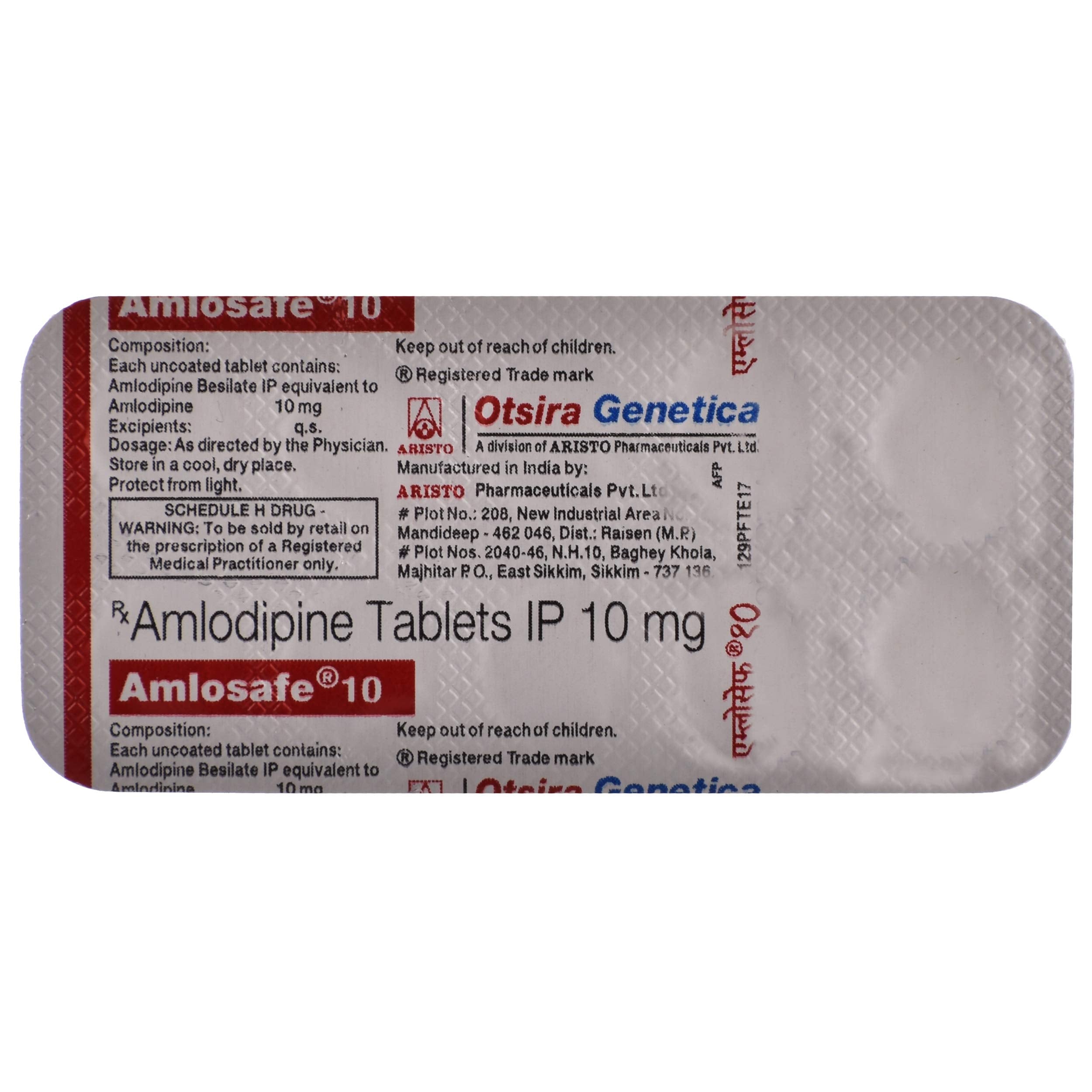 AMLOSAFE 10 TAB