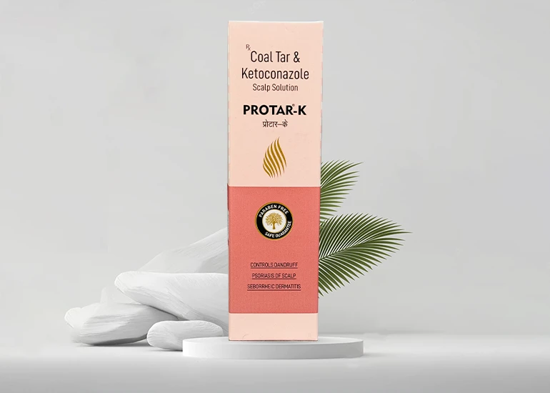 Protar-K Scalp Solution for Dandruff Control, Psoriasis of Scalp & Seborrhoeic Dermatitis