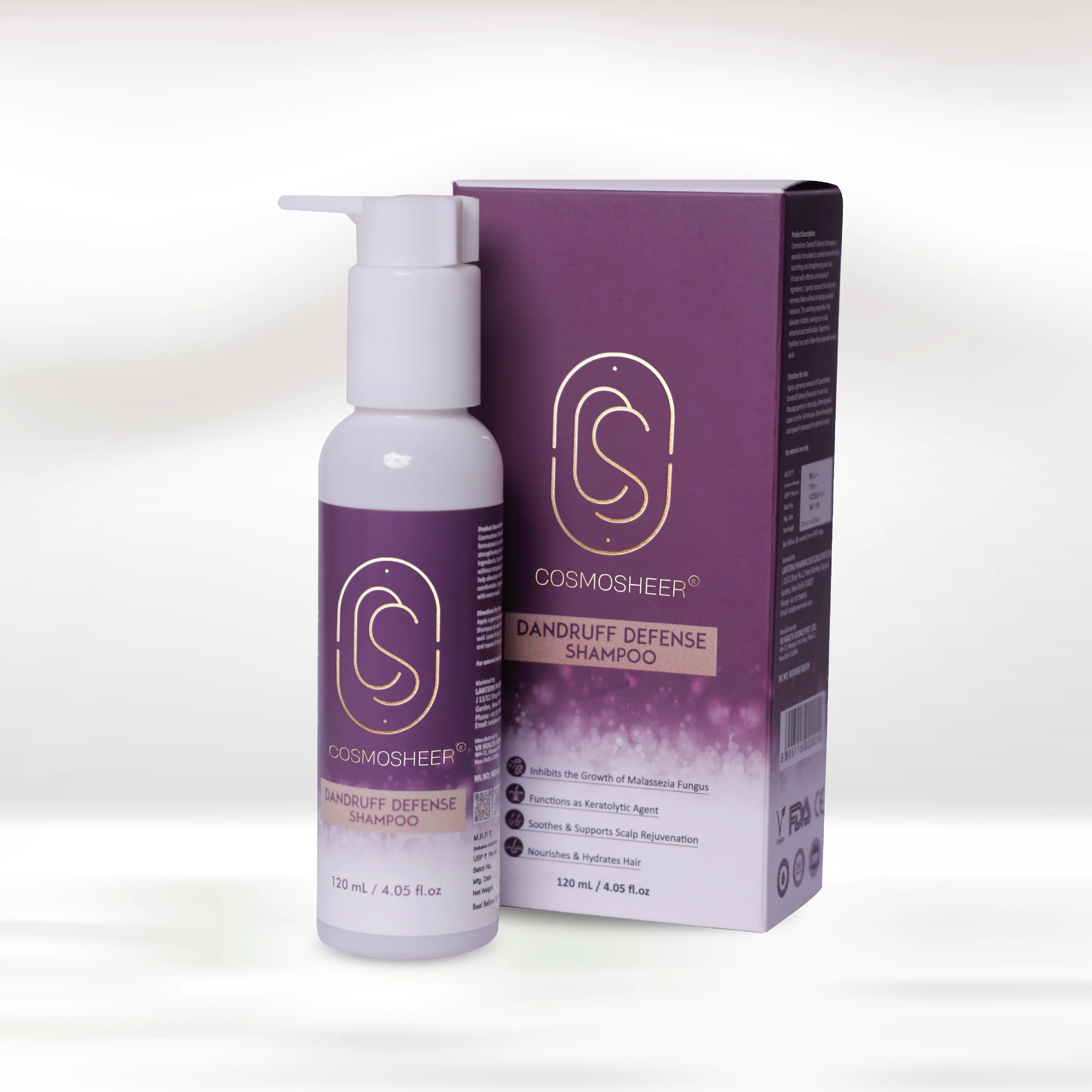 Cosmosheer Dandruff Defense Shampoo | 120 ml