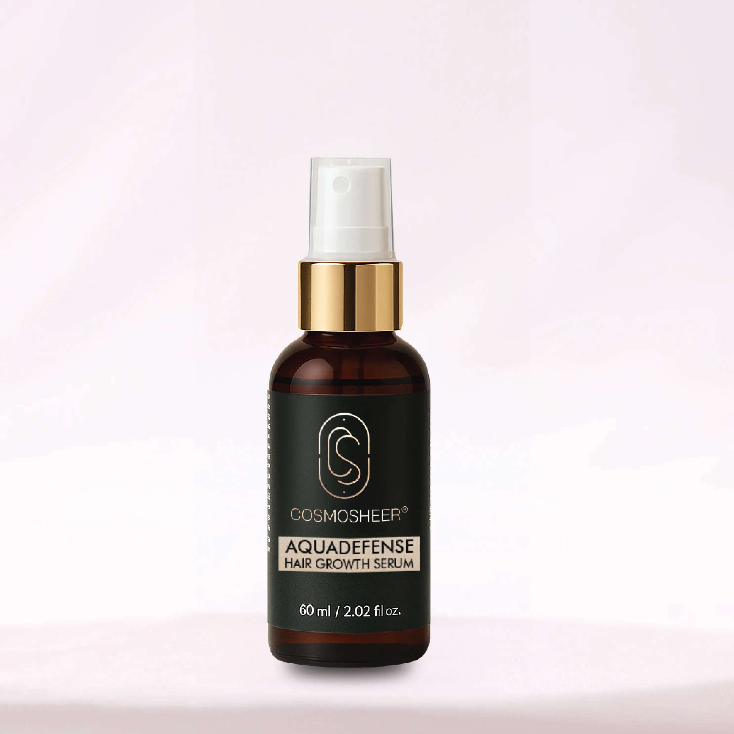 Cosmosheer Aquadefense Hair Growth Serum (Clinically Proven Formula for Thicker, Fuller Hair) | 60 ml